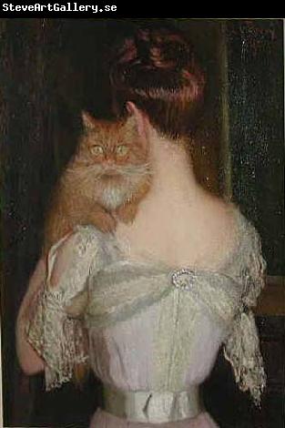 Lilla Cabot Perry Woman with a Cat